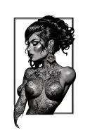 shemale stripper tattoo design idea