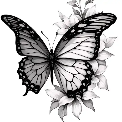 butterfly and 4 names Mazikeen jaelyn jasmine christany  tattoo design idea