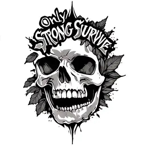 Only Strong Survive tattoo design idea