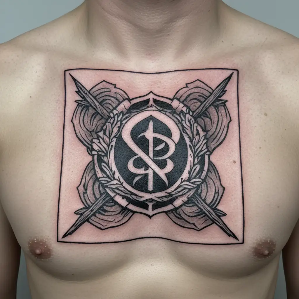 Omerta tattoo symbol, loyalty as the most important atribute tattoo design idea
