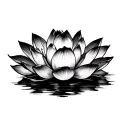 Lotus Cross tattoo design idea