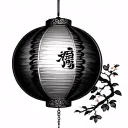 Chinese Lantern tattoo design idea