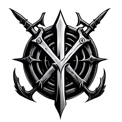Blades of Chaos Symbol tattoo design idea