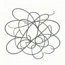 using the word cousin to make an affinity symbol intertwined tattoo design idea