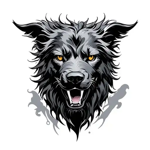 Cerberus tattoo design idea