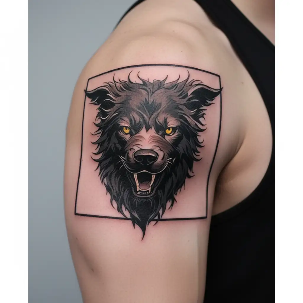 Cerberus tattoo design idea