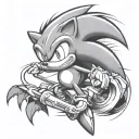 sonic tattoo design idea
