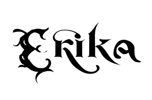 "Erika" tattoo design idea