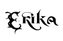 "Erika" tattoo design idea