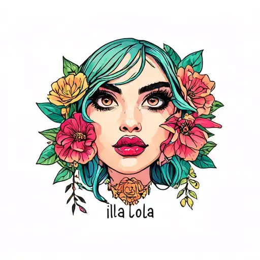 ilaïa lola tattoo design idea