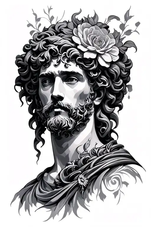 stoic virtue tattoo design idea