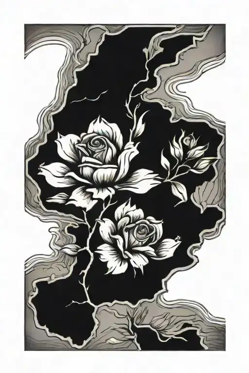 Georgia state outline tattoo design idea