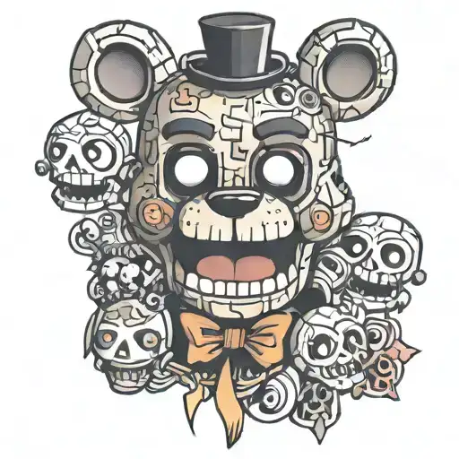 five nights at freddy's tattoo design idea