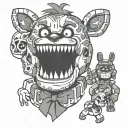 five nights at freddy's tattoo design idea