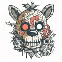 five nights at freddy's tattoo design idea