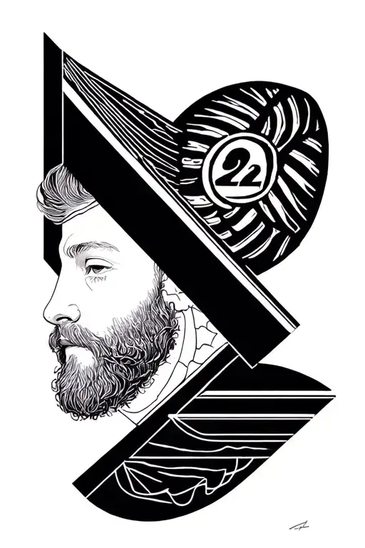 Bon Iver 22 A Million tattoo design idea