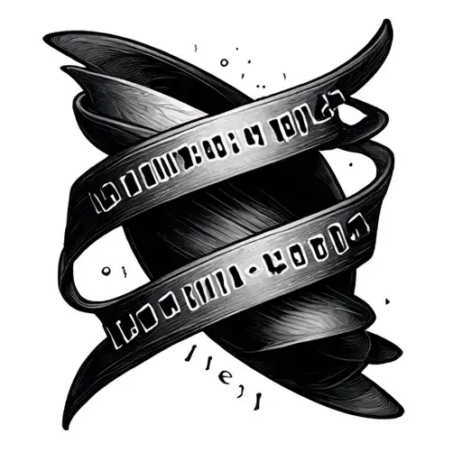 Morse Code Wrapping tattoo design idea