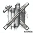 3 bars with 2 of them faded on forearm tattoo tattoo design idea