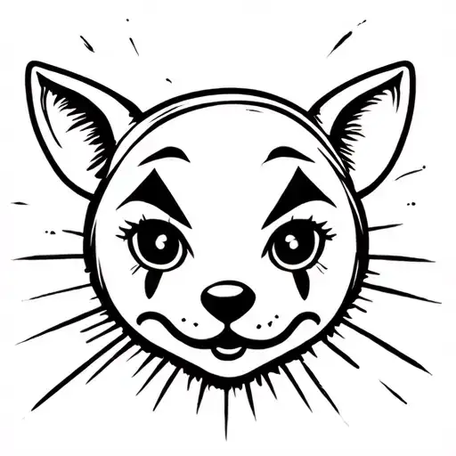 oddity animals clowns kawaii art tattoo tattoo design idea