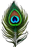 peacock feather tattoo design idea