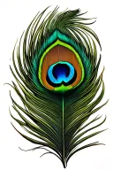 peacock feather tattoo design idea