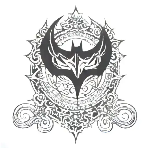 Batman logo tattoo design idea