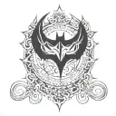 Batman logo tattoo design idea
