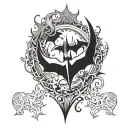 Batman logo tattoo design idea