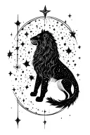 Leo Star Constellation tattoo design idea