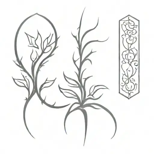 elvish spinal tattoo tattoo design idea