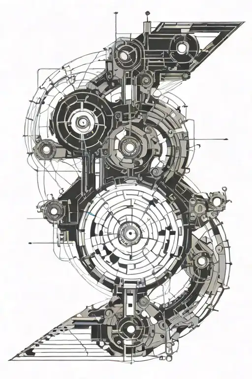 schematic of wheatley from portal 2  tattoo design idea