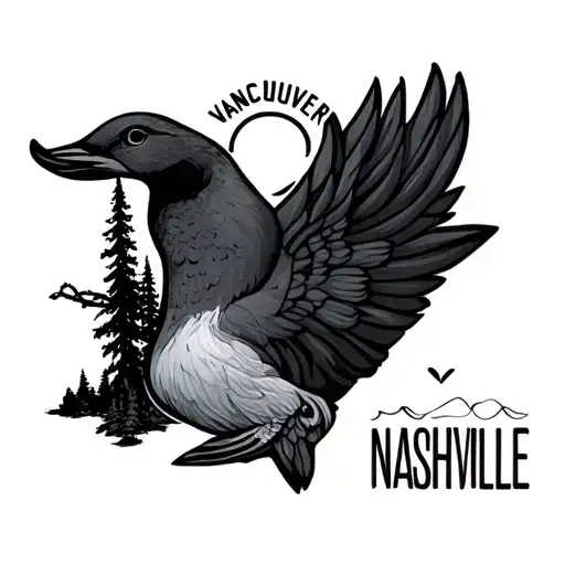 a way to show love for Vancouver island and nashville tattoo design idea