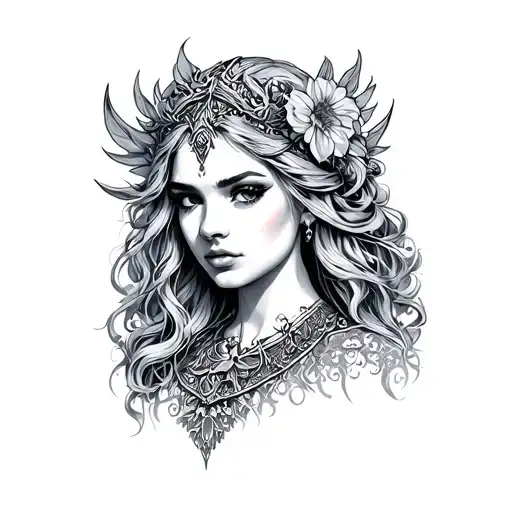 Frigg tattoo design idea