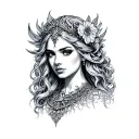 Frigg tattoo design idea