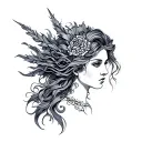 Frigg tattoo design idea
