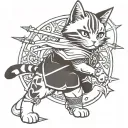 cat warriors star clan tattoo design idea