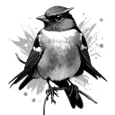 Robin tattoo design idea