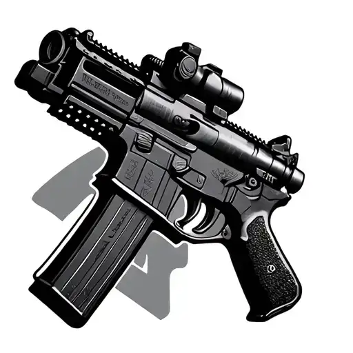 AR15 tattoo design idea