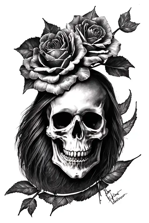 death tit tattoo design idea