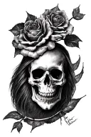 death tit tattoo design idea