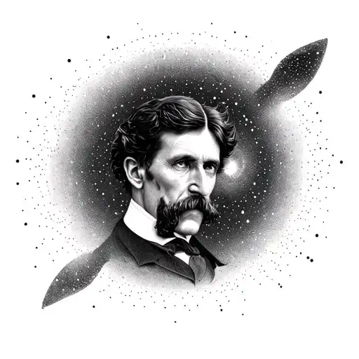 nikola tesla 3 6 9 universe tattoo design idea