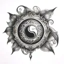 second belly button tattoo design idea