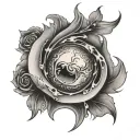 second belly button tattoo design idea