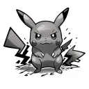 "A" Pikachu Pokemon tattoo design idea