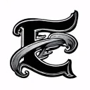 Cursive E tattoo design idea