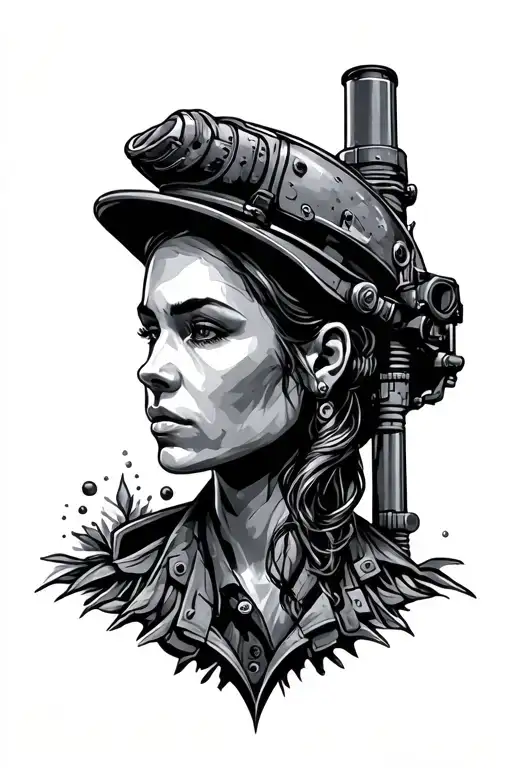 mining tattoo design idea