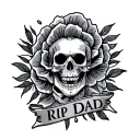 Rip Dad tattoo design idea