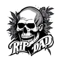 Rip Dad tattoo design idea