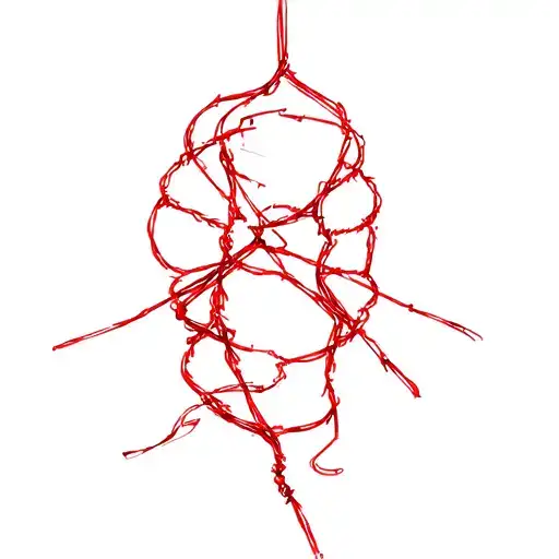 red string therory snaped and its broken tattoo design idea