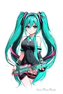 Hatsune Miku tattoo design idea